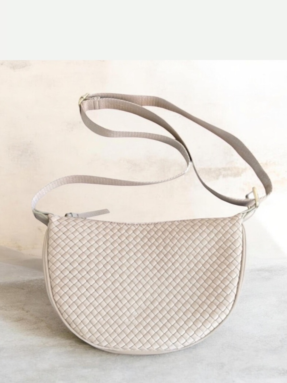 J. Jill • Woven Crescent Sling Bag